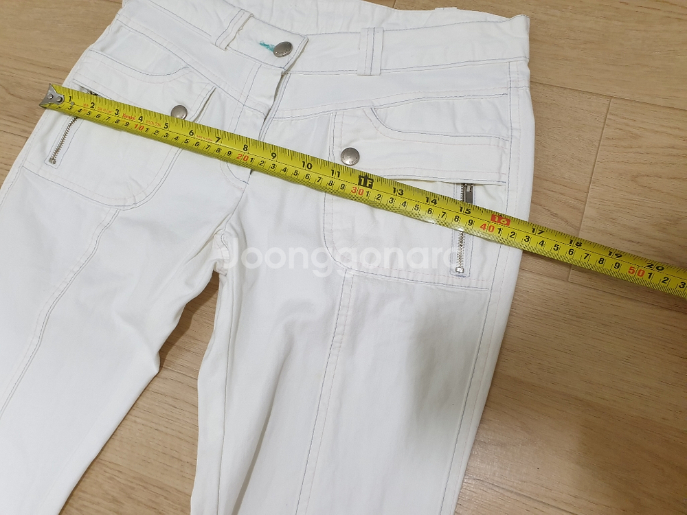 흰색면바지-골반70cm,25사이즈--6