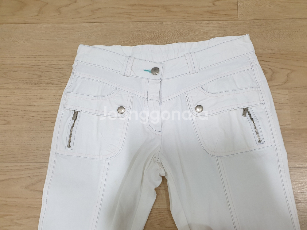 흰색면바지-골반70cm,25사이즈--3