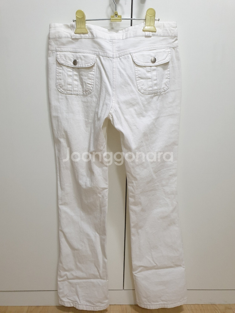 흰색면바지-골반70cm,25사이즈--1