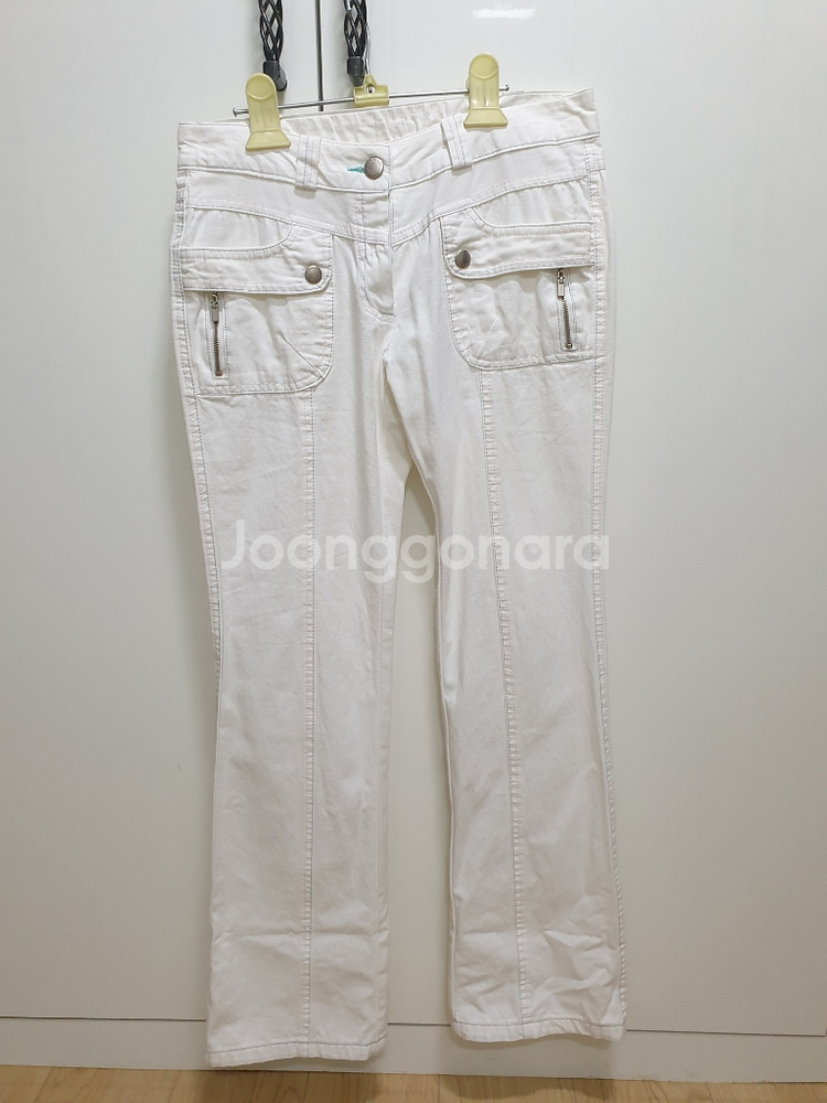 흰색면바지-골반70cm,25사이즈--0