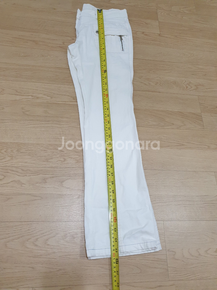 흰색면바지-골반70cm,25사이즈--8
