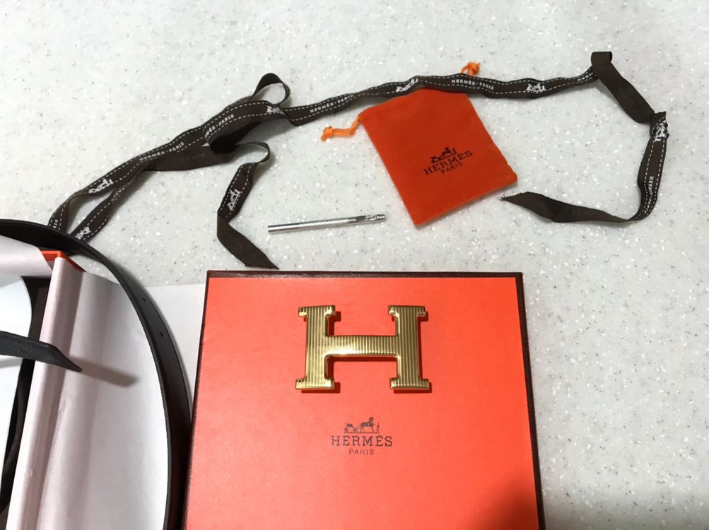 에르메스 가죽 여성 벨트--5