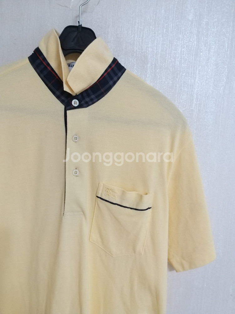 명품 남성 버버리 반팔 카라넥티셔츠 (95)--2