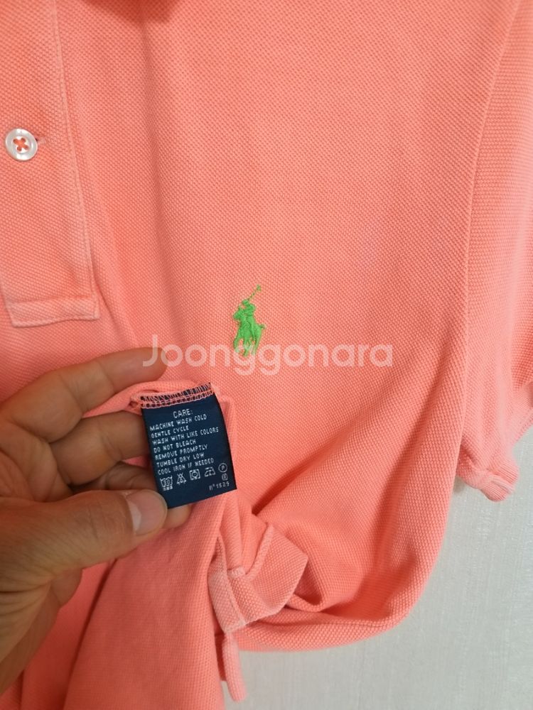 여성 랄프로렌 빈티지핏 반팔 카라티셔츠 (95)--7