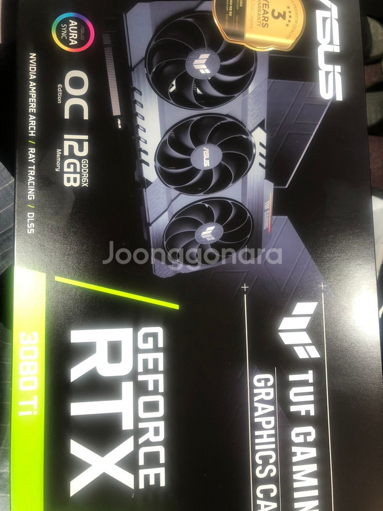 asus 3080 ti tuf oc 팝니다.--0
