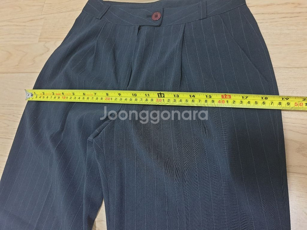 스트라이프 레이온폴리여름정장바지 55사이즈--7