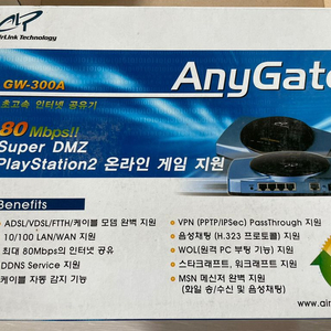 애니게이트 유선 인터넷 공유기 GW300-A