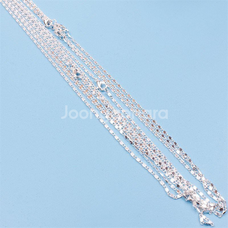 새 패션 은 실버 체인 줄 목걸이 쥬얼리 멋 스트랩--3