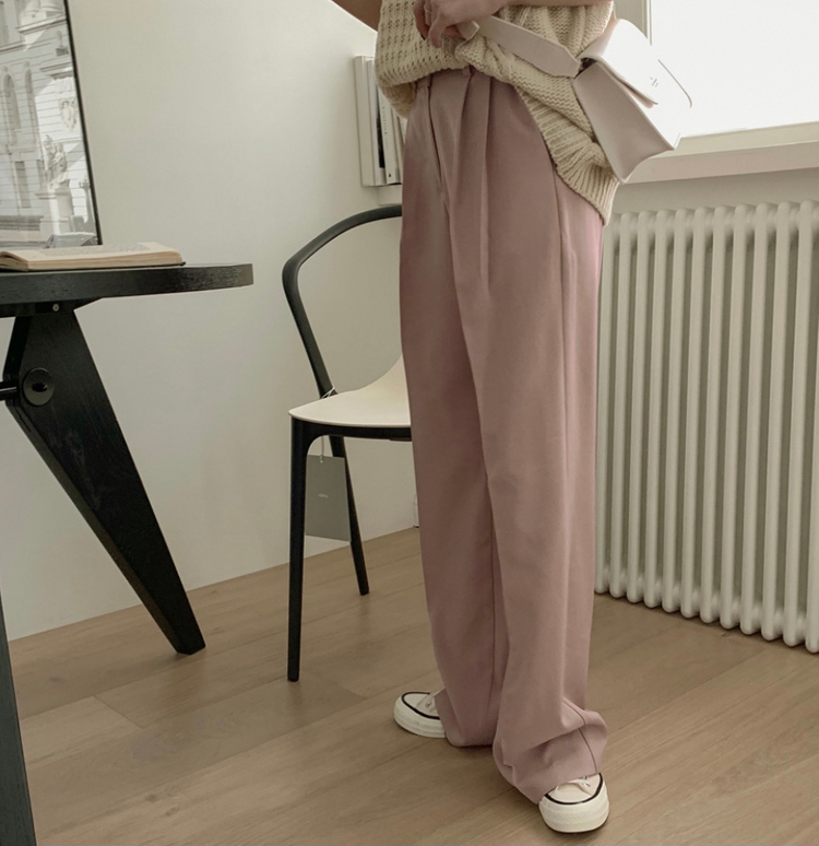 분홍색 슬랙스--1