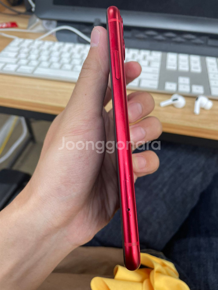 아이폰11 레드 128기가 풀박 배터리 91프로--6