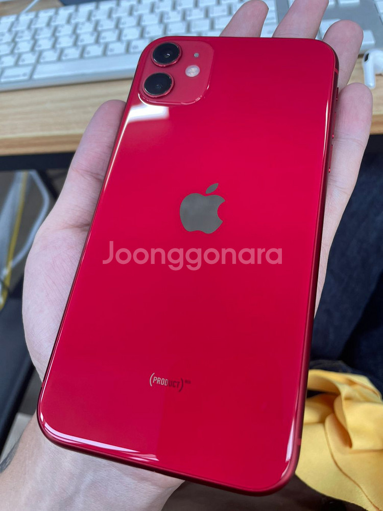 아이폰11 레드 128기가 풀박 배터리 91프로--7