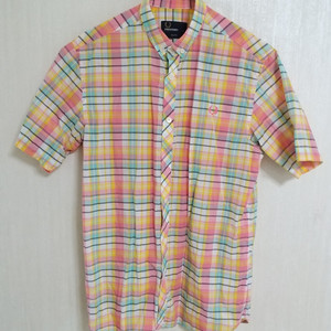 여성 프레드페리 반팔 체크셔츠 (100)