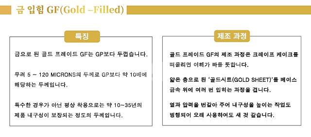 새 18k 골드 금 GF 도금 51cm 목걸이--6