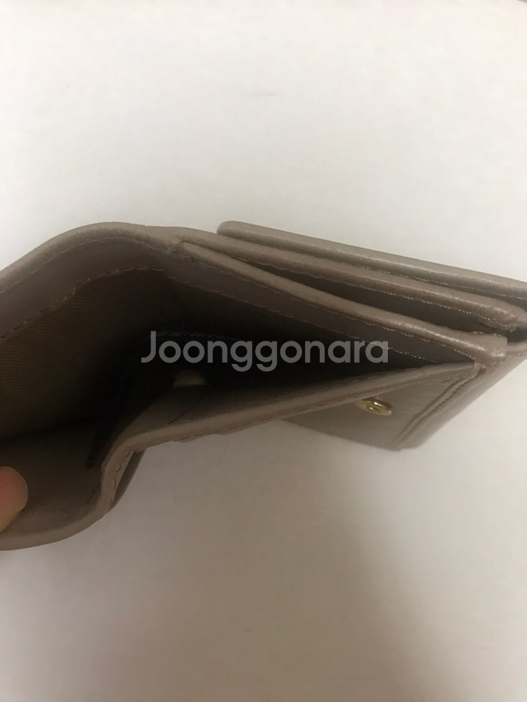 마시모두띠 누드베이지 염소 가죽 지갑 (새 상품)--4