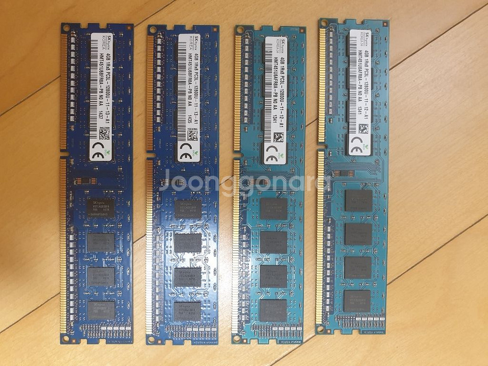 하이닉스 DDR3 4G 12800U 4개팝니다.--0
