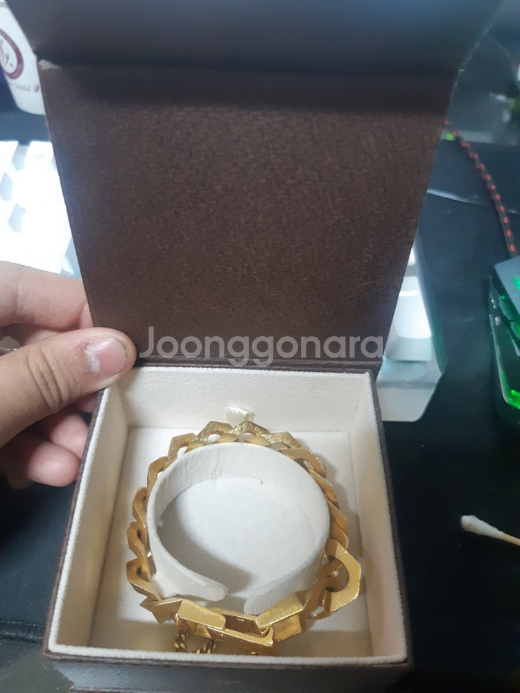 무광스지 금 팔찌 24k--6