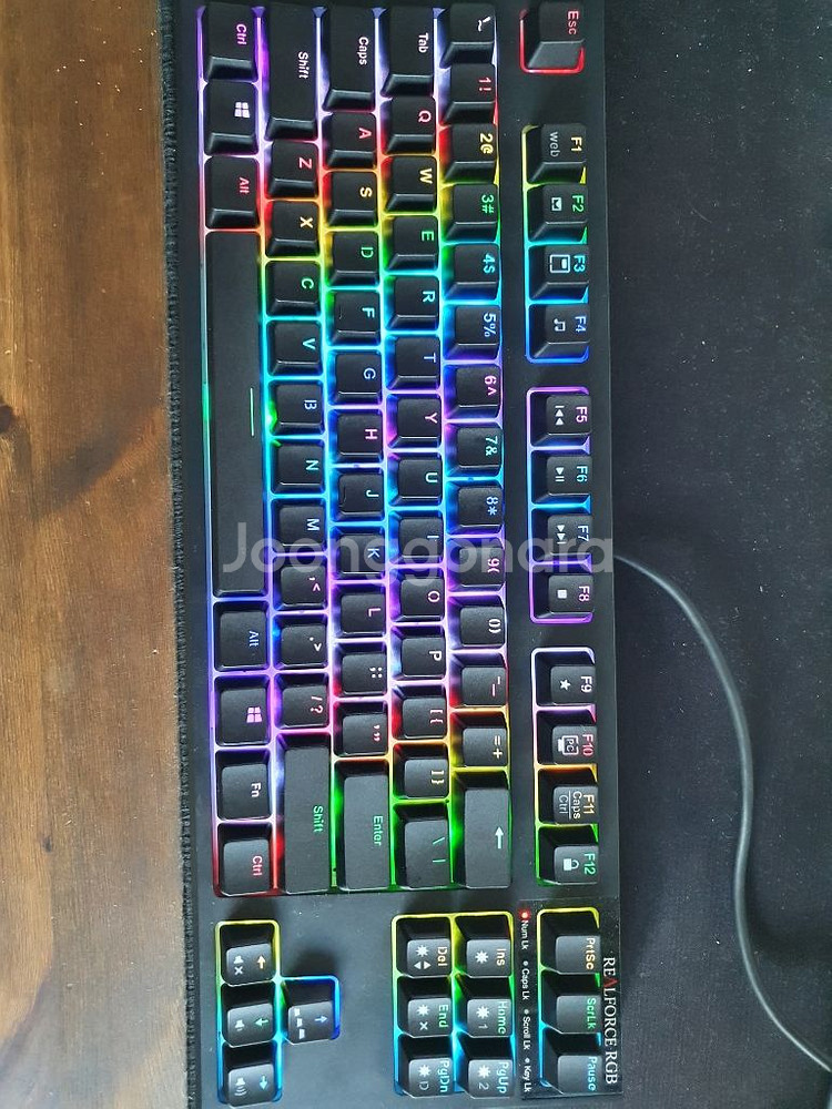 리얼포스 키보드 팝니다( RGB TKL)--0