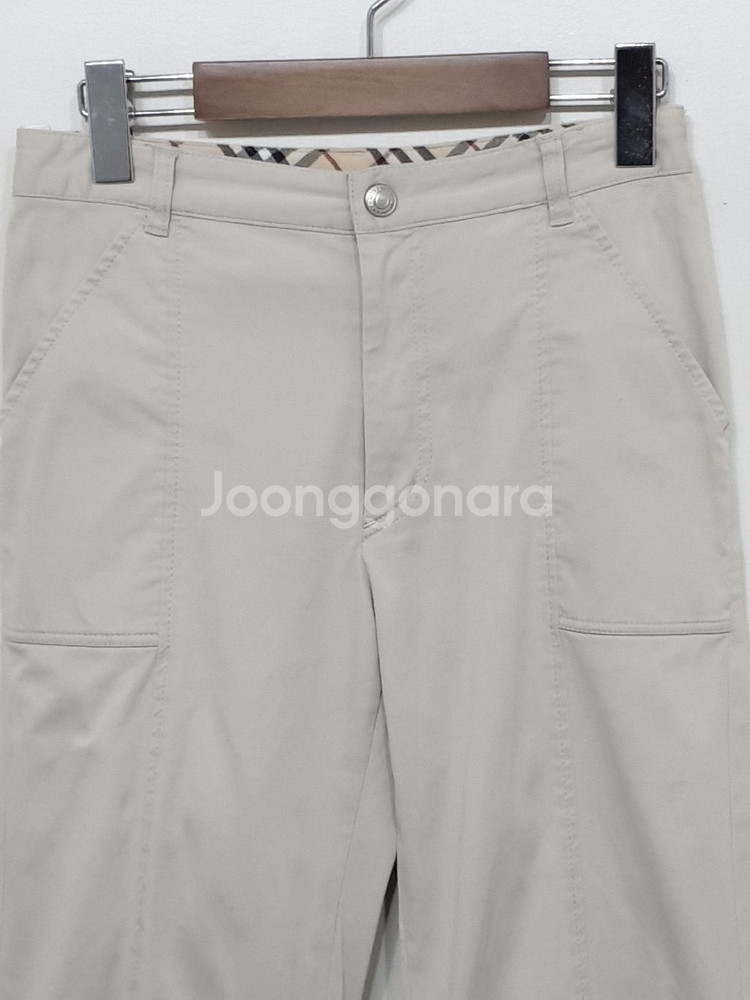 (26) 버버리 반바지 연베이지 면 스판 실크 캐주얼--1