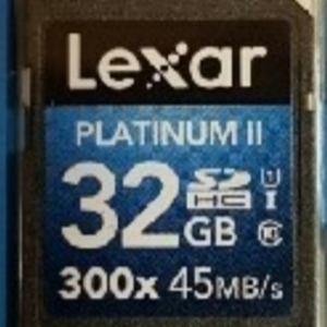 Lexar 32GB Platinum II SD card