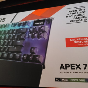 스틸시리즈 apex7 tkl 적축키보드