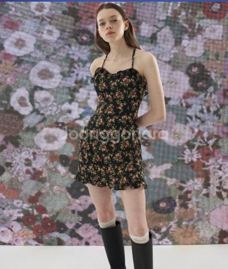 오드원아웃 플라워 원피스 flower onepiece--0