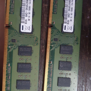 삼성 램 DDR3 2G 10600U 두개