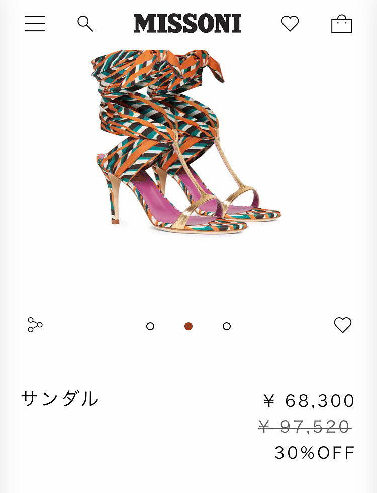 (정품)Missoni 미소니 샌달(미사용)--6