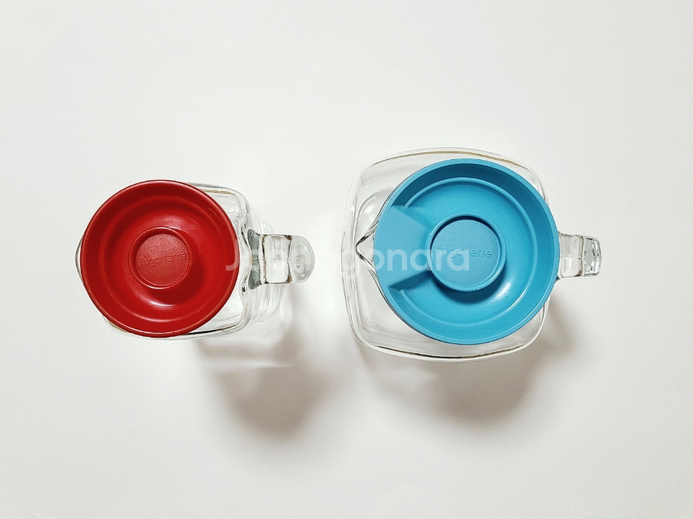 이탈리아산 보르미올리 로코 유리 주전자 2종--1