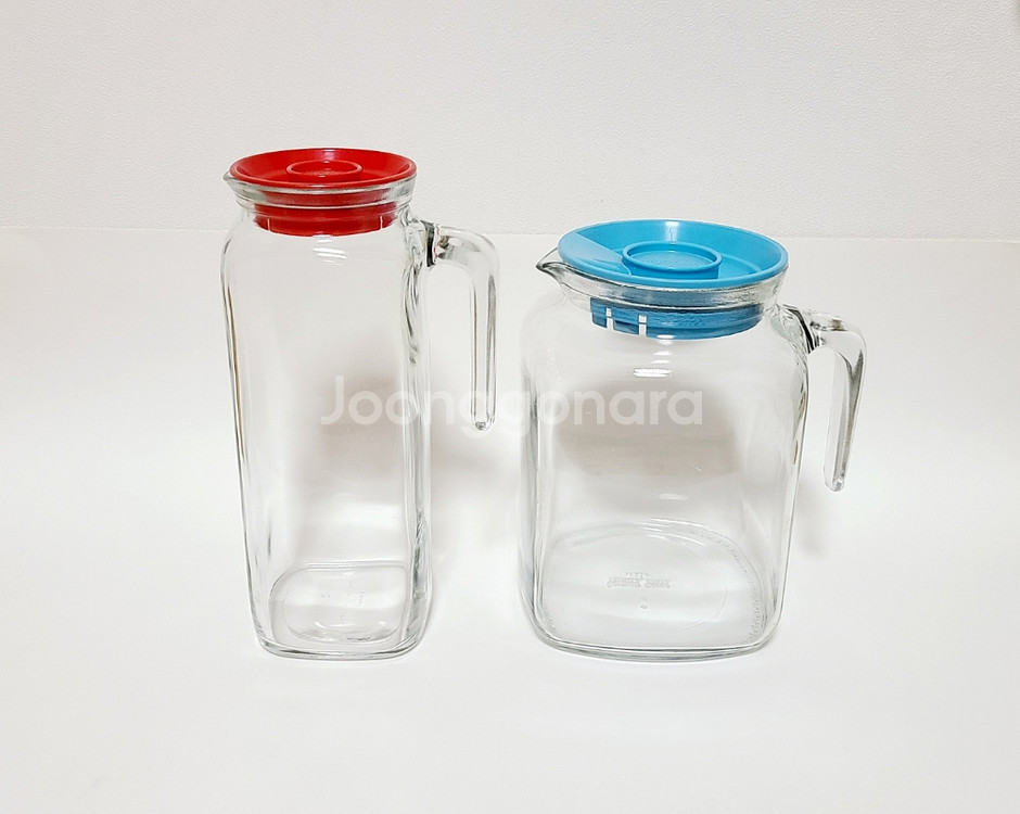 이탈리아산 보르미올리 로코 유리 주전자 2종--0