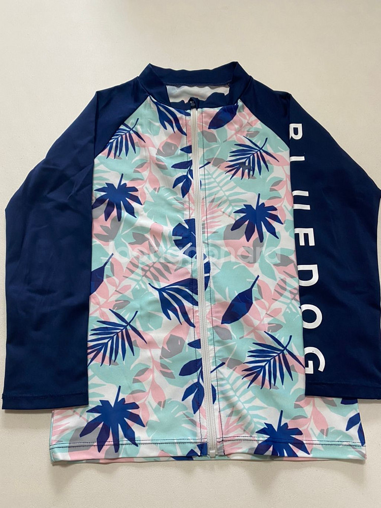 블루독 트로피컬 래쉬가드 블루독 수영복 130사이즈--3