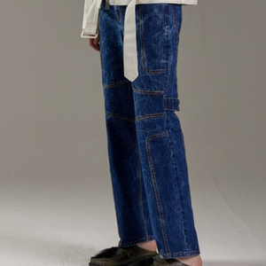 메종미네드WATERSKI WAVE DENIM PANTS