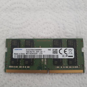 ddr4삼성램(노트북)16GB×1개