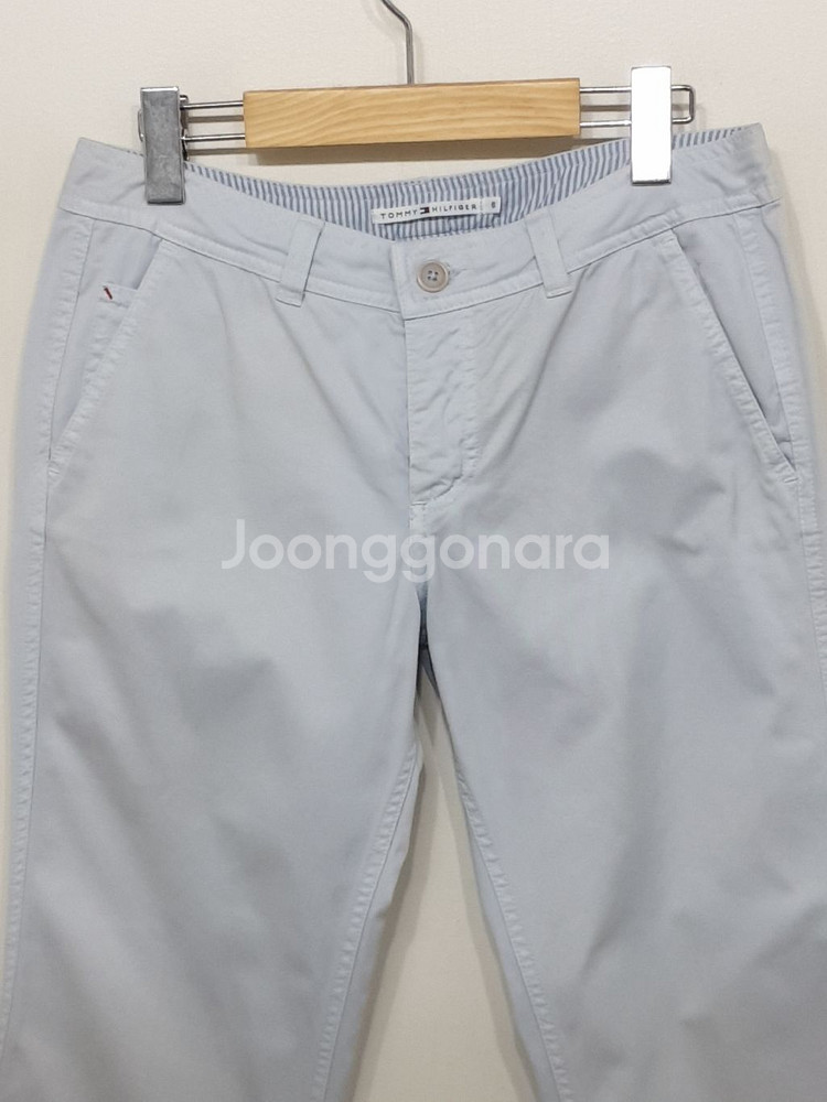 (27) 타미힐피거 면바지 하늘색 치노팬츠 토미--1