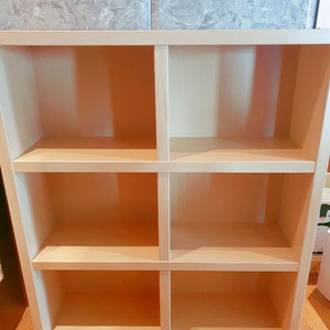 우드 수납장 & 책꽂이 (2개) 세트