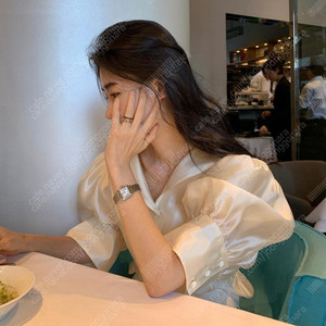 드래곤블루스 카라 퍼프 블라우스 S