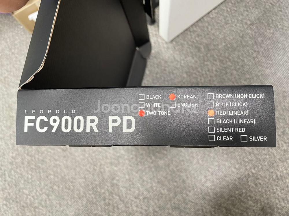 레오폴드 fc900r pd 적축 그라파이트 화이트--2