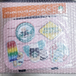 스타벅스 레디백 핑크 트래블스티커 세트 수집용