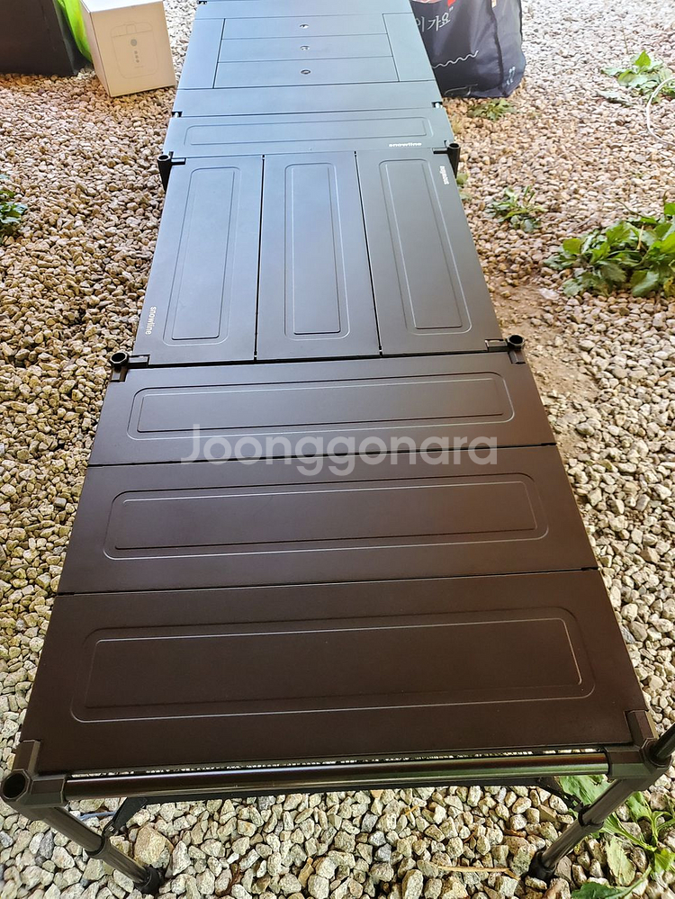 스노우라인 큐브 시스템 테이블 블랙 캠핑--1