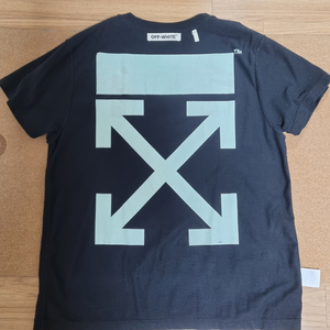 [m]오프화이트 reversed logo 반팔