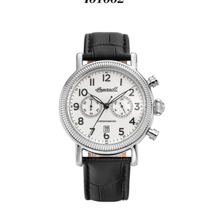 잉거솔 쿼츠 크로노 가죽 시계