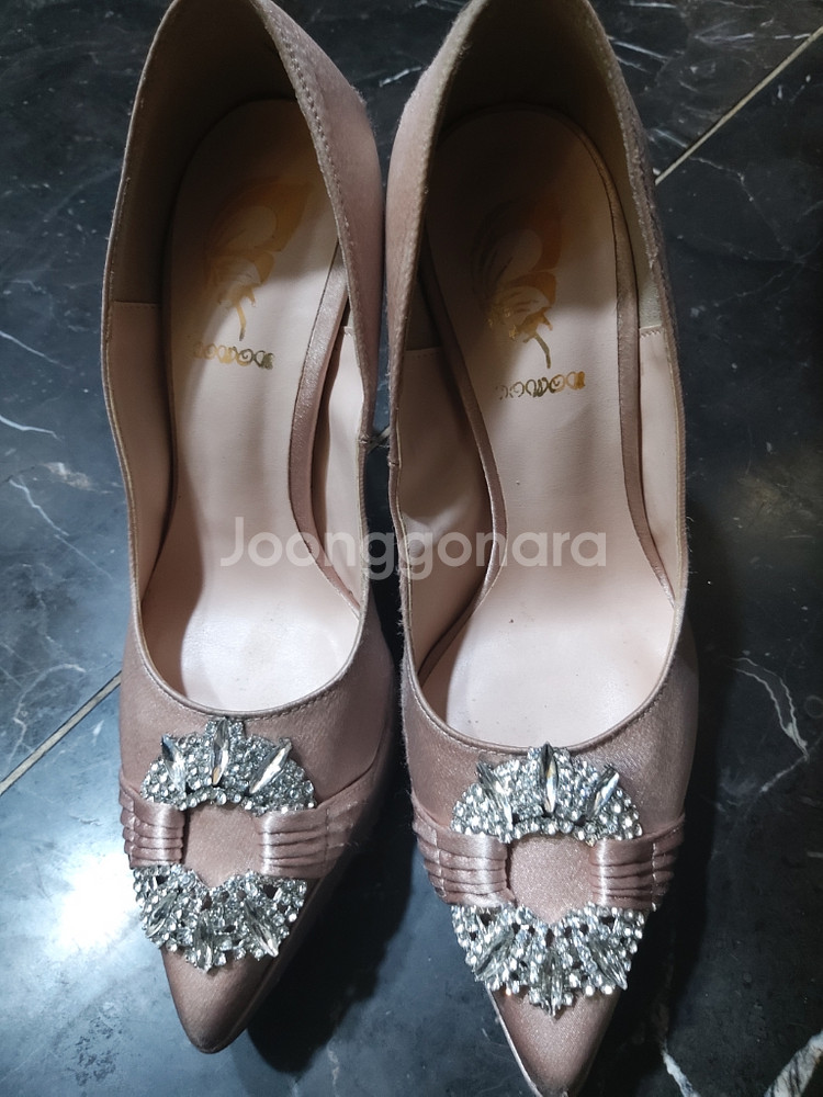 블링 새틴 보석 수제화 하이힐 230--8