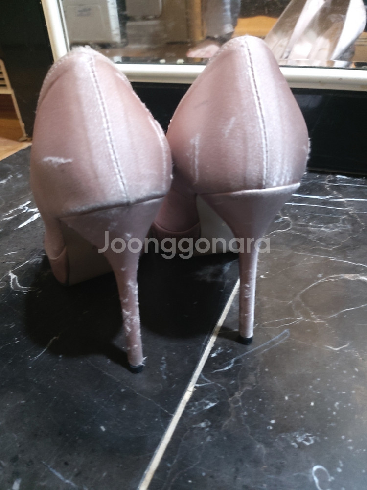 블링 새틴 보석 수제화 하이힐 230--6