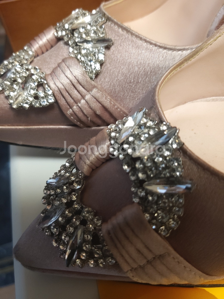 블링 새틴 보석 수제화 하이힐 230--7