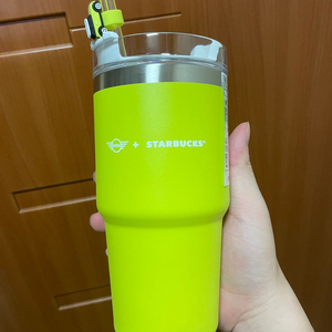 스타벅스 MINI SS 퀜처 옐로 텀블러 팝니다