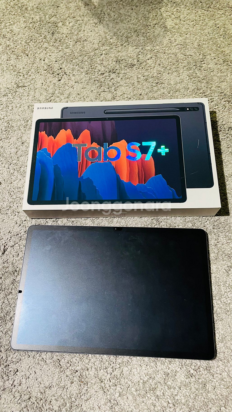 겔럭시탭s7+ LTE 256g 자급제 공기계--1