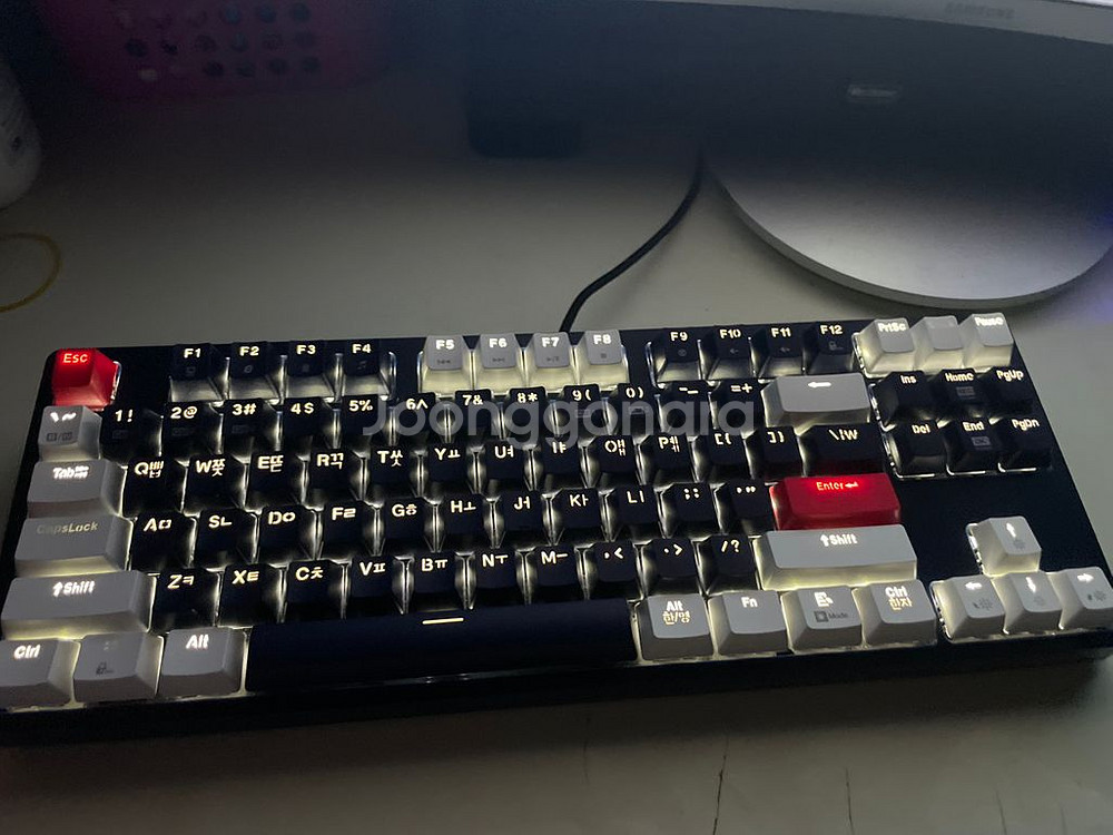 k611 텐키리스 게이밍키보드 (적축)--0