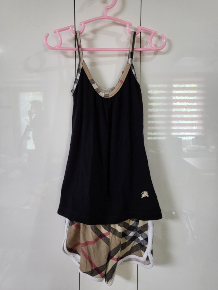 버버리 아동유아 원피스 티 팬츠--5