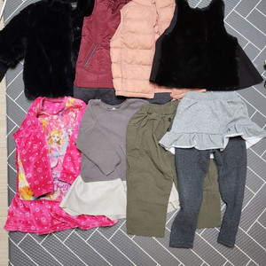 여아 패딩조끼 베스트 외 (총 8벌)