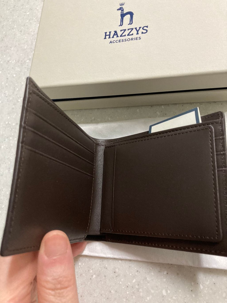 남성 소가죽 반지갑(헤지스)--2