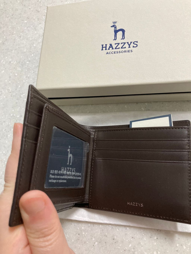 남성 소가죽 반지갑(헤지스)--1